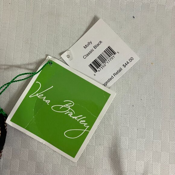 Vera Bradley Women's Classic Black Retired Hobo Bag Tote Purse Pretty Handbag - Picture 2 of 8